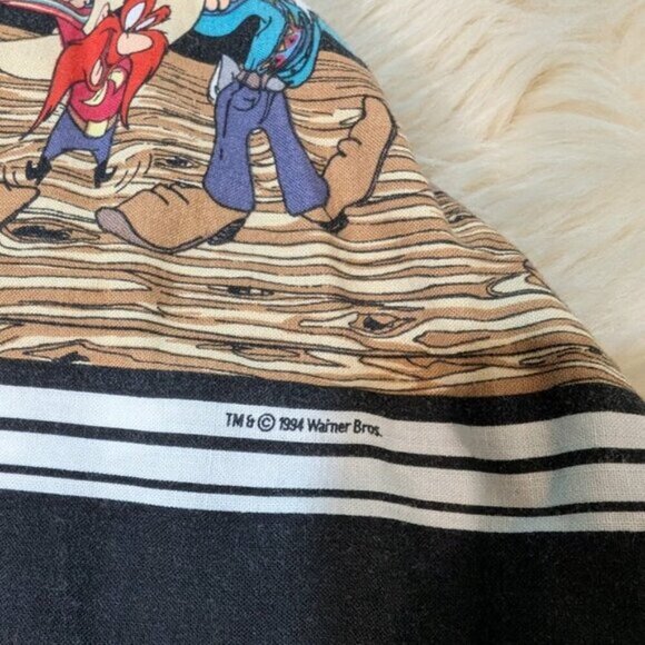 Looney Tunes Western Collection 1994 Western Button Up Shirt Size Large - Picture 4 of 10